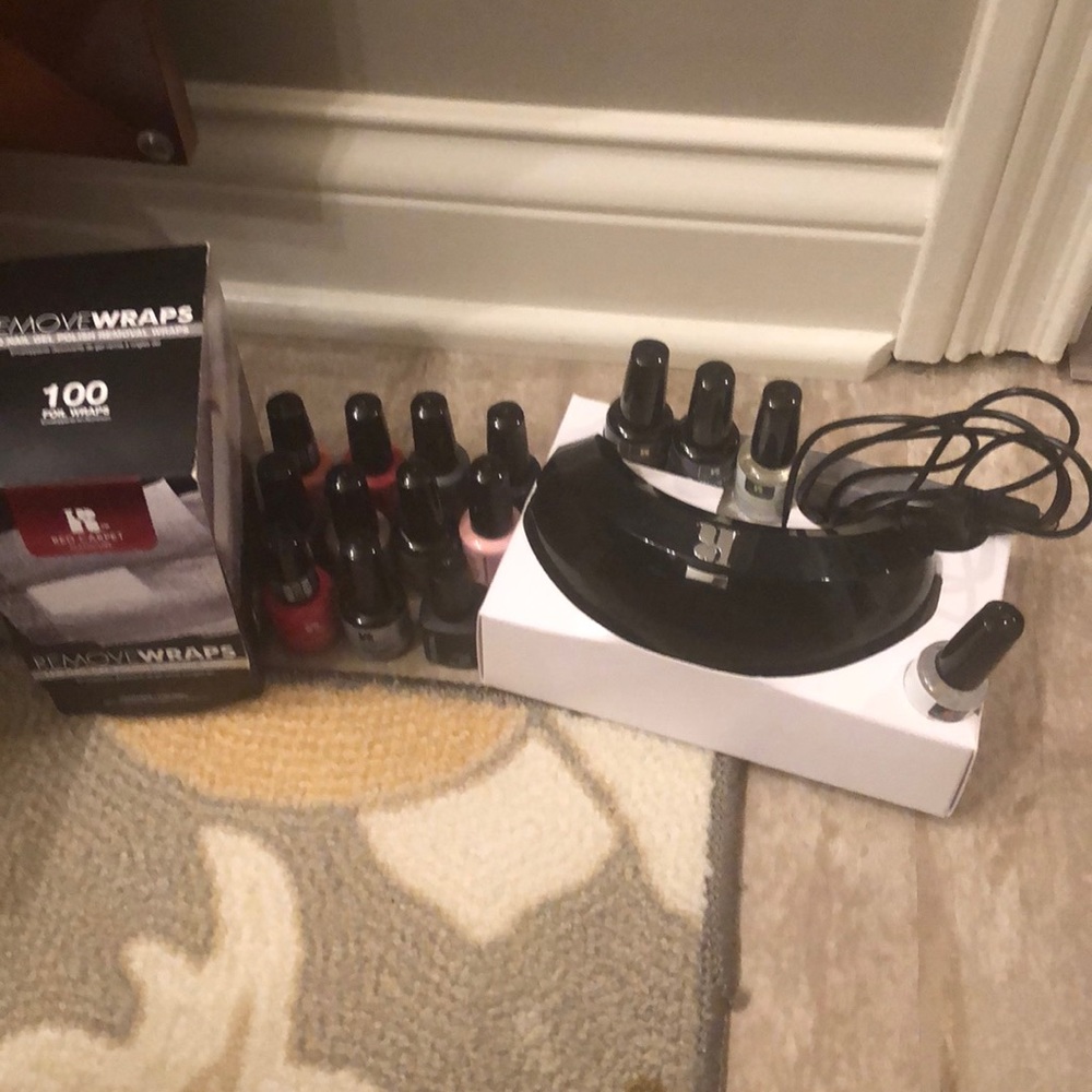 Shellac light, polish and removal pads